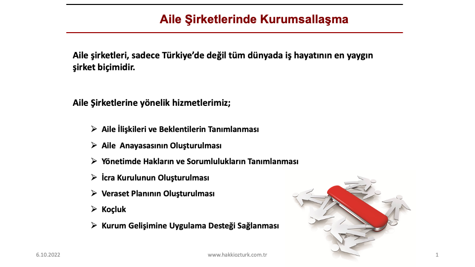 Aile Şirketlerinde Kurumsallaşma